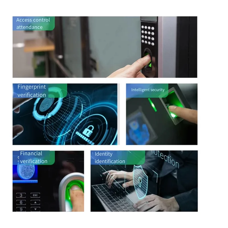 Módulo de identificação de impressão digital ZW0608 Módulo de interruptor de sensor de aquisição de impressão digital capacitiva semicondutor quadrado