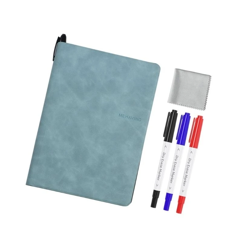  Small Erasable Whiteboard Notebook with Erasable Marker for Writing