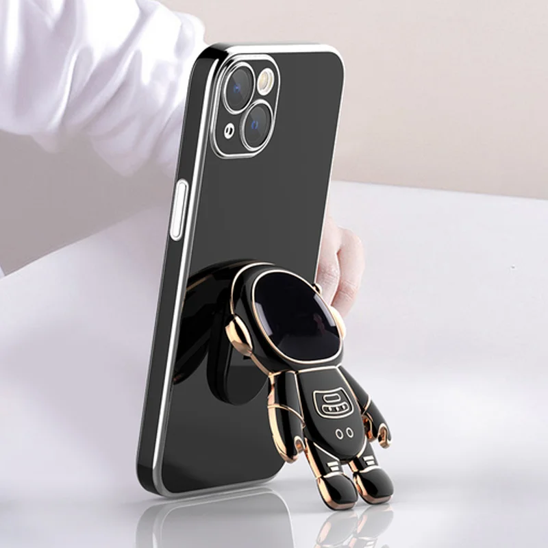 حافظة لهاتف Realme Note 70 60 60X حامل رائد الفضاء رفيع للغاية من السيليكون المقاوم للصدمات لهاتف Realme Note 70 60 60X غطاء خلفي