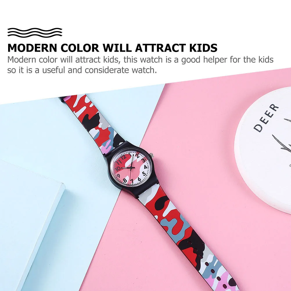 Orologio al quarzo mimetico da 1 pezzo, durevole, impermeabile, regolabile, stile cool per la scuola e l'aperto