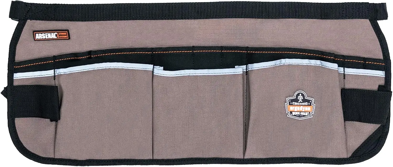 

Canvas Waist Tool Apron with 13 Pockets, Heavy Duty 14oz, Adjustable 28-52in, Gray