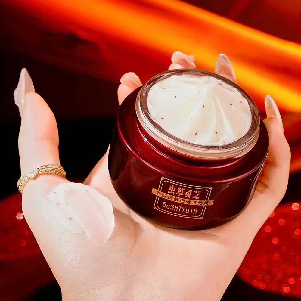 Cordyceps Ganoderma Essence Elastic Lady Cream Oil Control Moisturizing Smooth Anti-aging Face Cream Korean skincare products