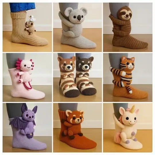 un-par-de-calcetines-calidos-de-invierno-navidenos-calcetines-de-punto-3d-con-diseno-de-animales-panda-lindos-calcetines-para-adultos-calcetines-creativos-antideslizantes-para-el-hogar