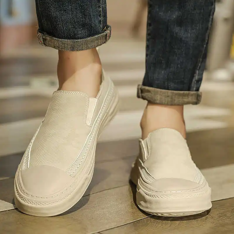 Very Warm Without Laces Colorful Sneakers Men Boots Man Men's Boots Shoes Sports Stylish New In Tenus Ternis Loafers
