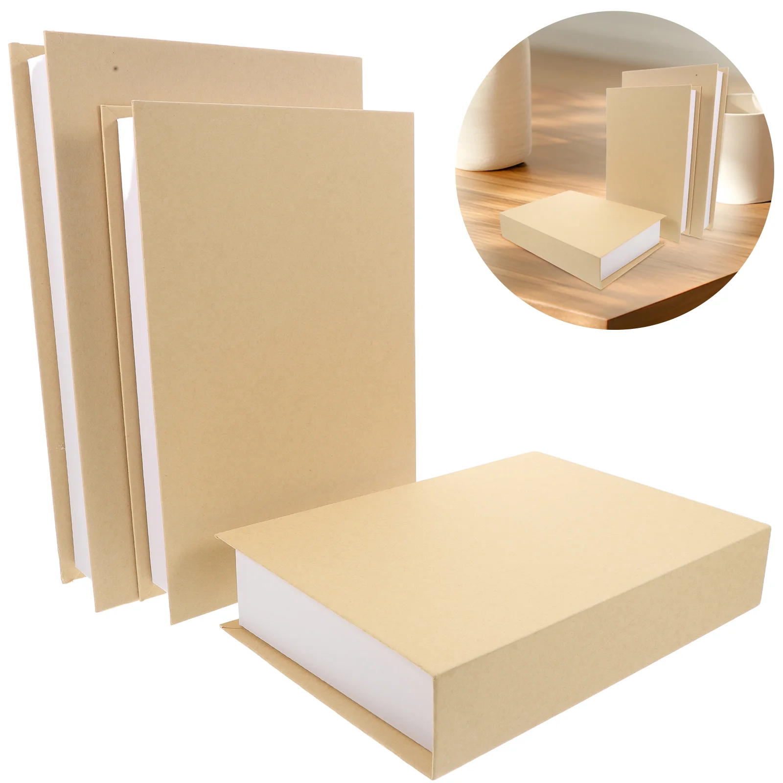 

3 Pcs Fake Book Decoration Ornaments Decortive Books Decorative for Coffee Table Paper Faux Decoractive