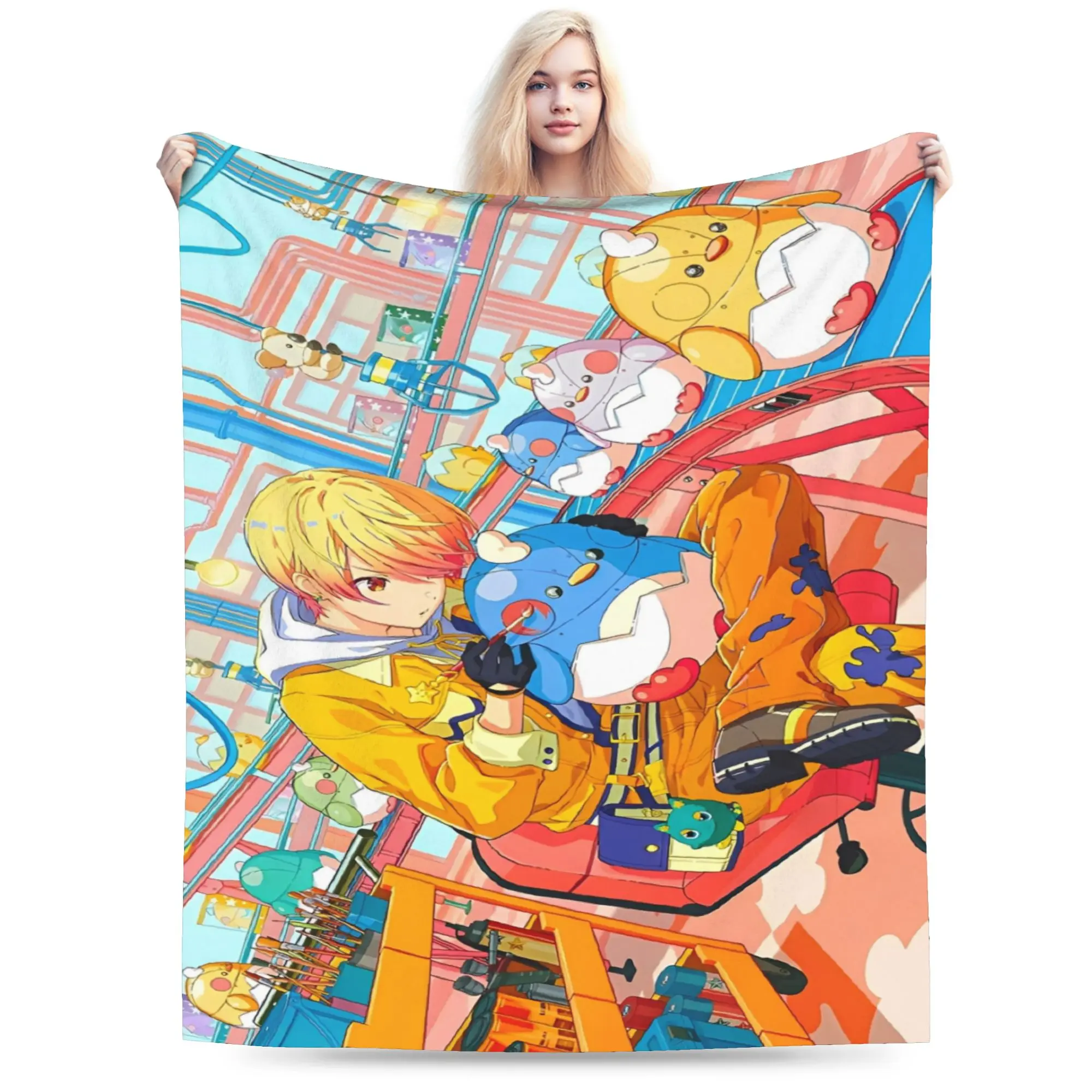 sekai tsukasa tenma Blankets Lightweight Thin Velvet Healing Gift  Throw Blanket Bedspread