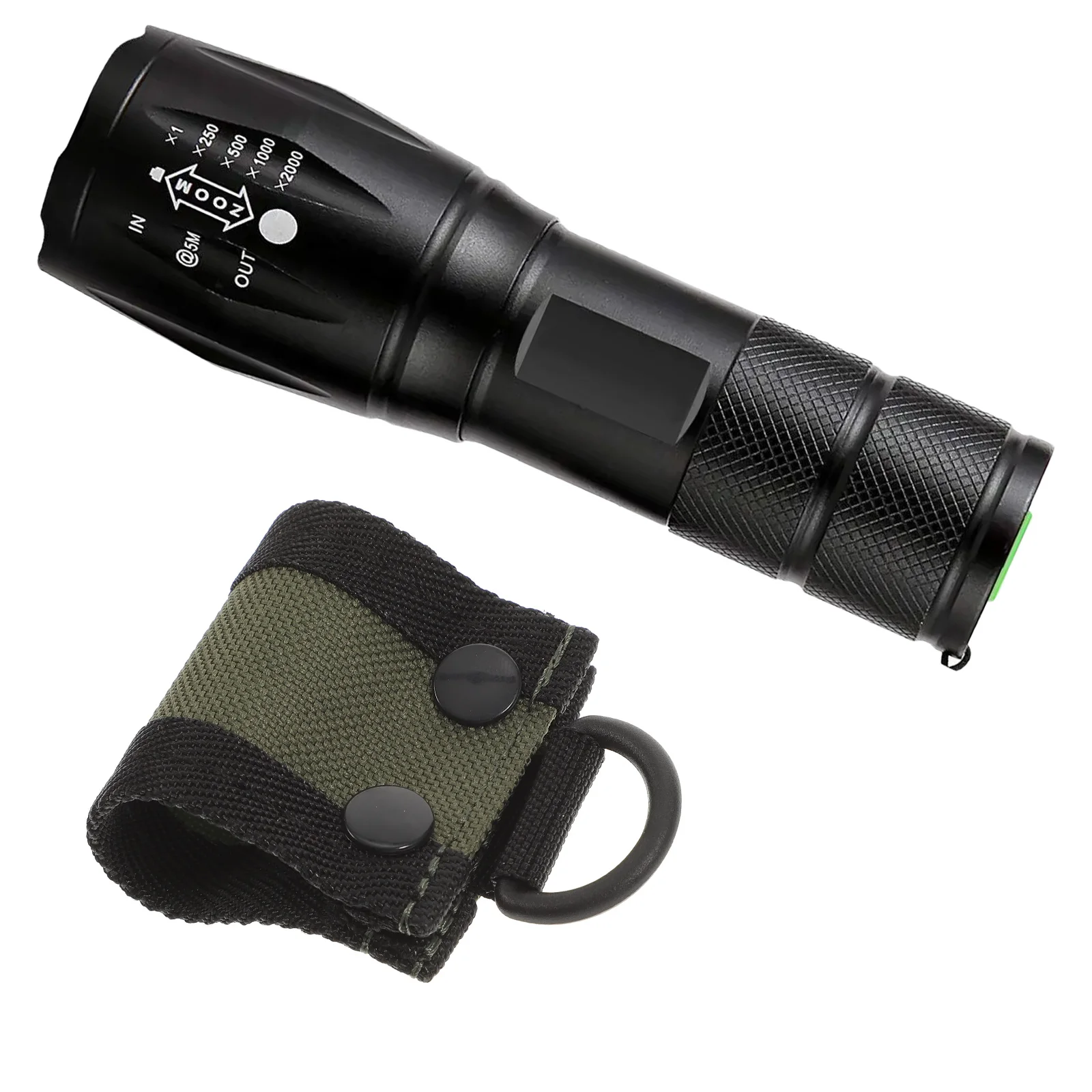 

Flashlight Oxford Cloth Waterproof Torch Protective Cover For Outdoor Camping Hiking Easy Carry Detachable Holder Strap Led