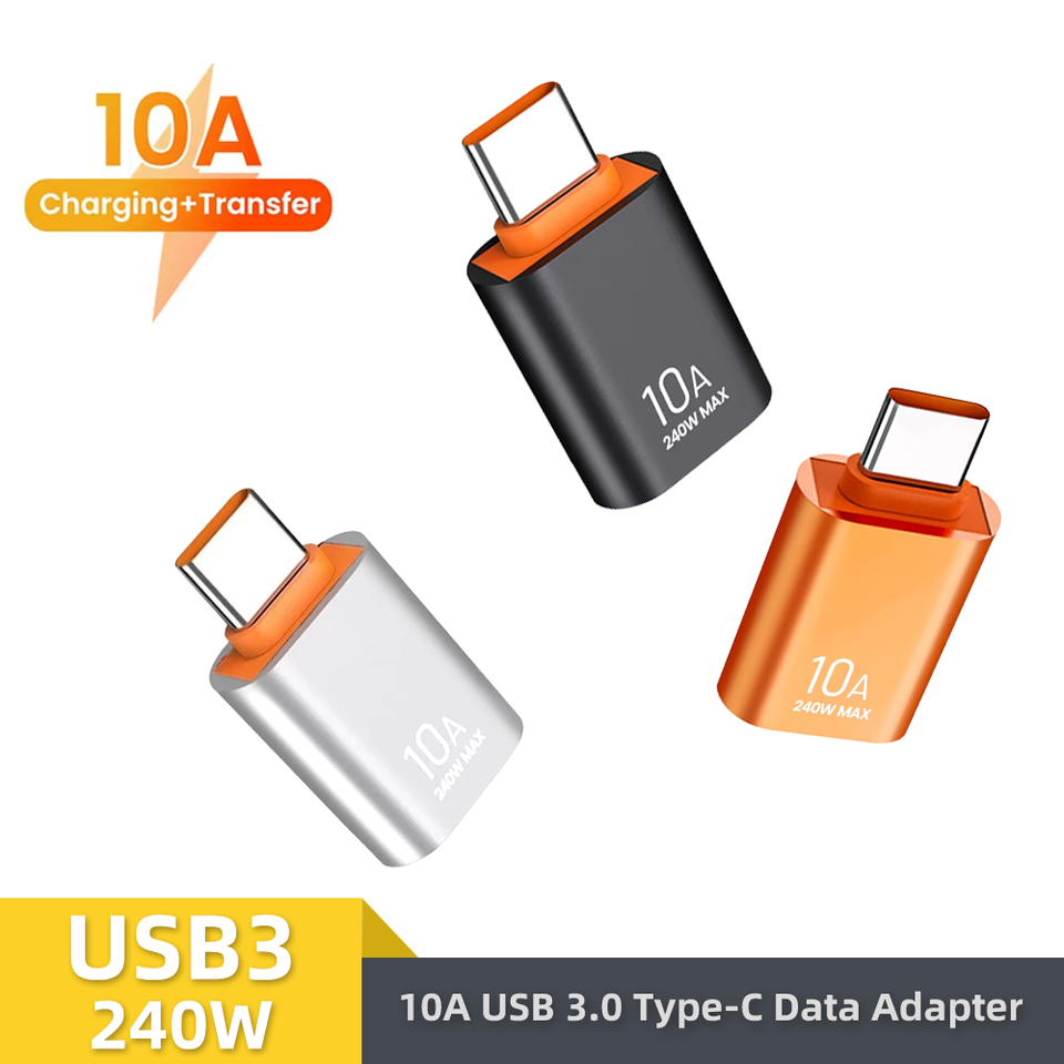 10A USB 3.0 Type-C Data Adapter Type C OTG USB C Male To USB Female Converter For Macbook Xiaomi Samsung S20 Fast OTG Connector