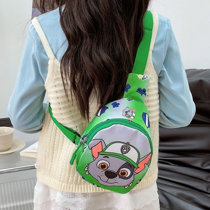 Paw Patrol Kawaii Brusttasche für Jungen und Mädchen, Anime-Cartoon, niedliche Umhängetaschen, Studenten, modische Umhängetasche, niedliche Geldbörse