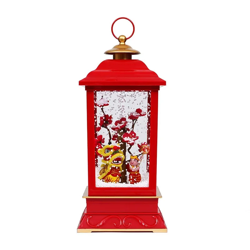 For Chinese New Year Snow Lion Dance Lights Spring Festival Decorations Hotel Supermarket Home Props Gifts