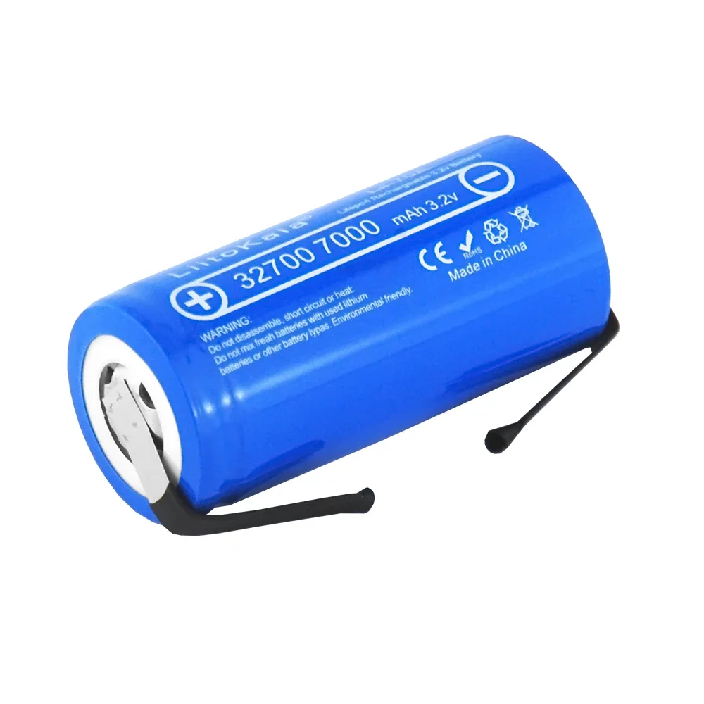 1-30buah baterai isi ulang LiitoKala 70A-N 3.2v 32700 7000mAh lifepo4 sel keluaran 5C untuk senter daya cadangan