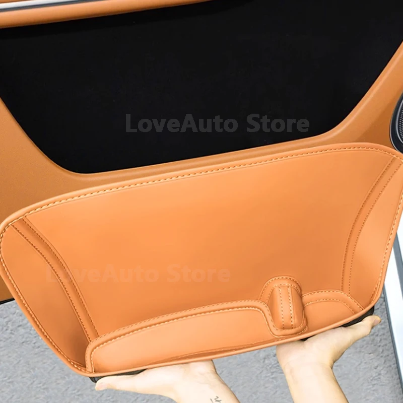 

For Great Wall GWM Tank 500 2022-2025 Car PU Leather Front Rear Door Inner Armrest Handle Door Storage Box Cover Accessories