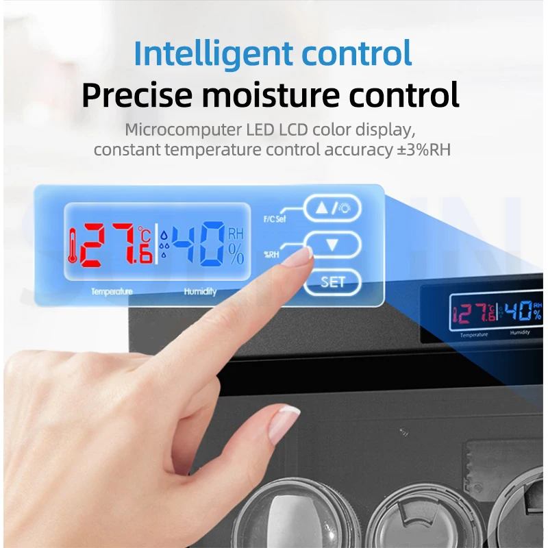 Электронная влагостойкая коробка сушилка для камеры SLR оборудование для фотосъемки объектив камера сушильный шкаф для хранения интеллектуальная температура