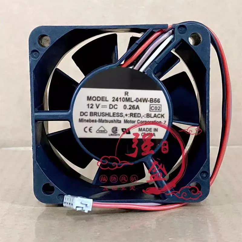 

Original 2410ML-04W-B56 12V 0.26A 6025 Four wire copier cooling fan