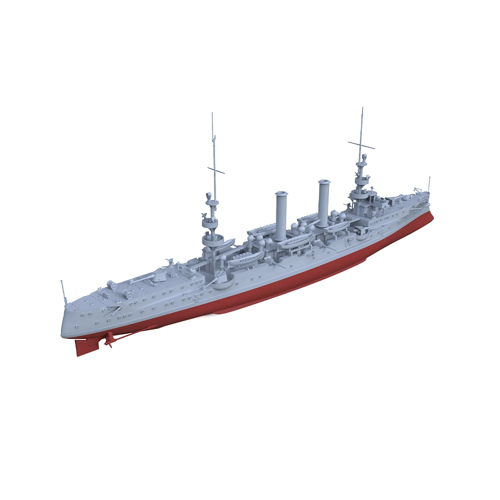 SSMODEL SSC509 1/1800 1/2000 1/2400 Military Model Kit USN Albany Cruiser CL-23 Miniature Factory building