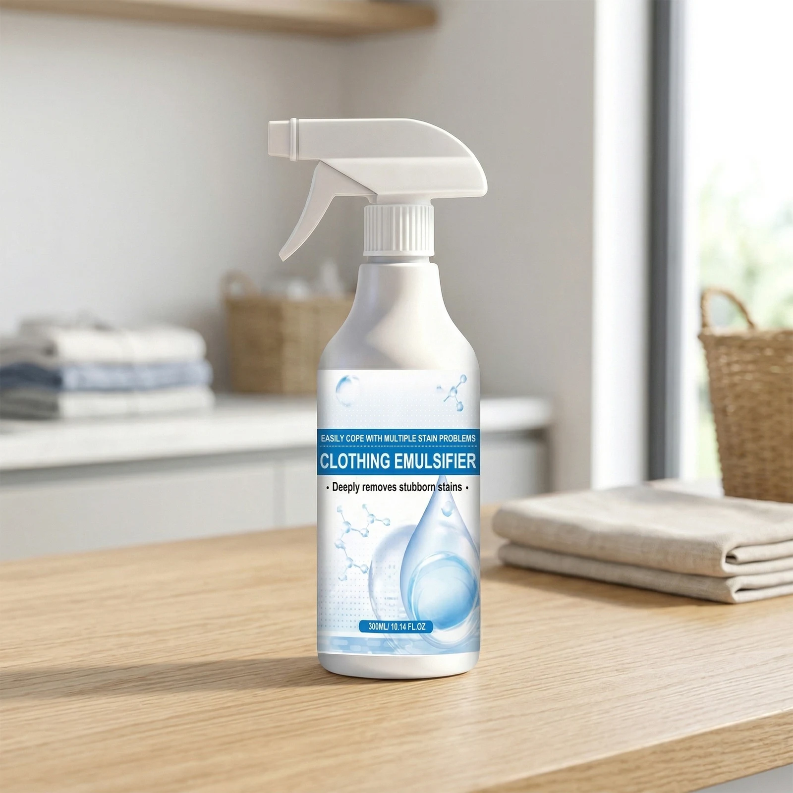 300ml Clothing Emulsifier Stain Remover Active Enzyme Laundry Clothes Cleaner Laundry Detergent Fresh & Safe for All Garments