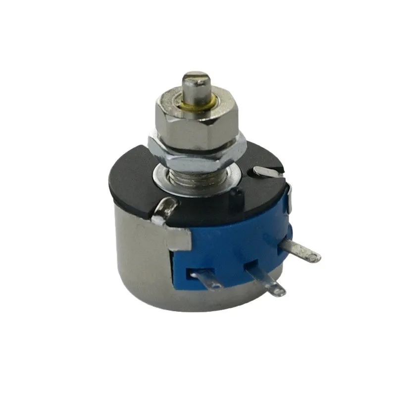 10Pcs/Lot WX14-11 3W Single Loop Wire Wound Potentiometer with Lock Neck 1K 10K 20K 22K 56R 100R 220R 470R 2.2K 3.3K 4.7K