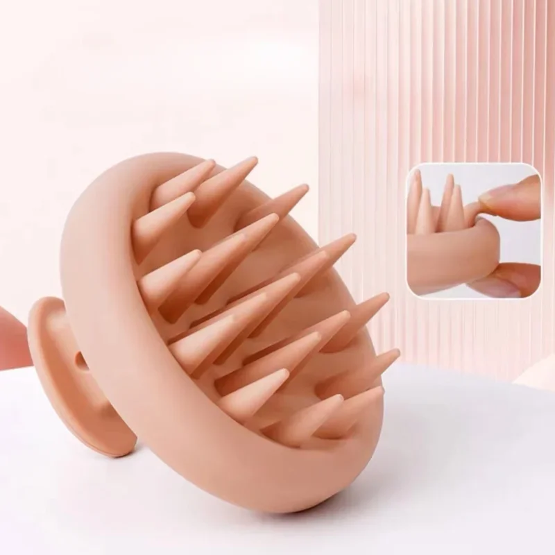 

Full Silicone Scalp Massage Shampoo Brush,Head Scrubber with Soft Bristles,Women/Children Hair Comb Hairbrush