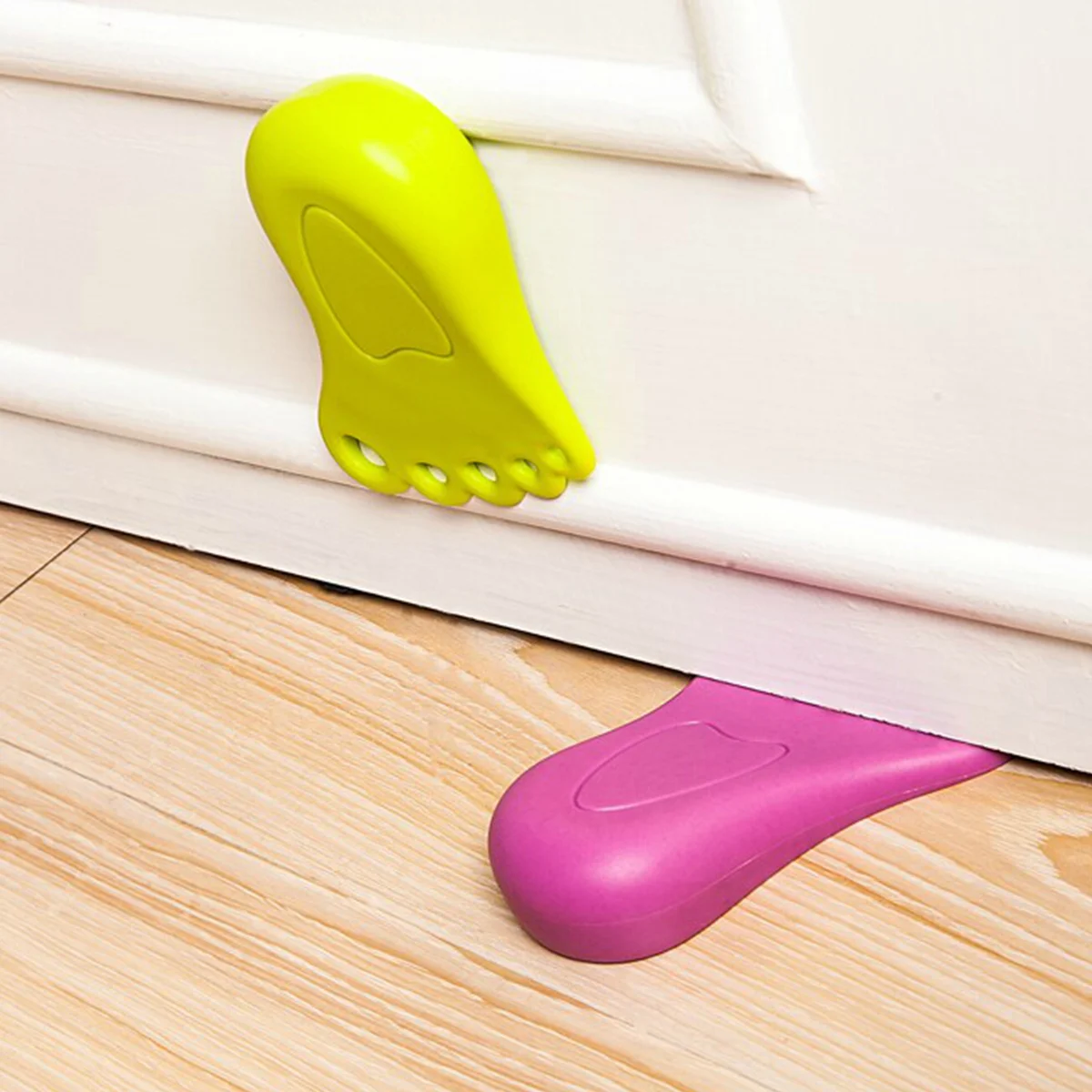 2 Pcs Door Stopper Rubber Stops Decorative Decorate Anti-pinch Wall Finger Protector Cutting Baby