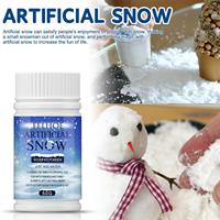 Instant Artificial Snow Powder Winter Fake Snow for Christmas Decor Play Kids Toy Gift Box Tree Window New Year Party Decoration
