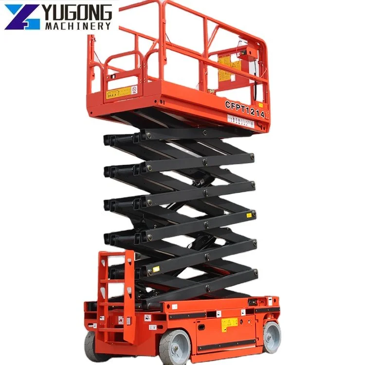 Scissor Lift Platform Lift Aerial Work Platform Scissor Lift 10m Mobile Hydraulic Scissor Lifting Platform Outdoor Scissor Lift