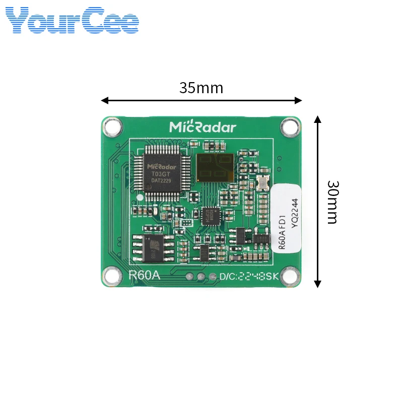 R60AFD1 60G Falling Alarm Radar Module Fall Detected Millimeter Wave Radar Sensor MICRADAR Support 4G WIFI Zigbee 485