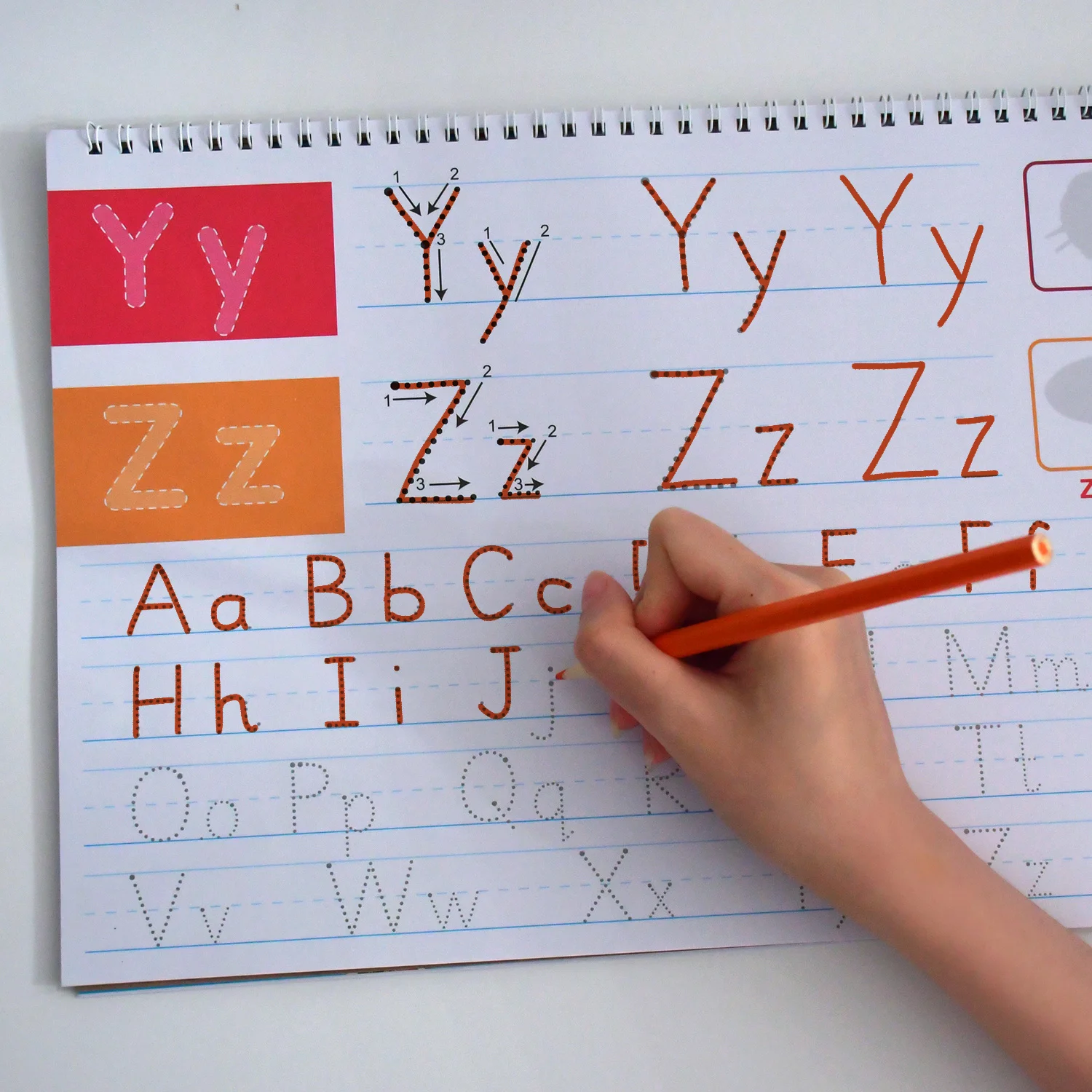 Alphabet Activity Workbook, Tracing and Match Game for Early Childhood Education Materials, Kindergarten Classroom Supplies