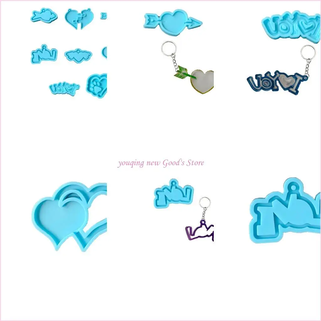 

57qa День святого Валентина Эпоксидная смола для эпоксидной смолы подвески для ожерелья плесени