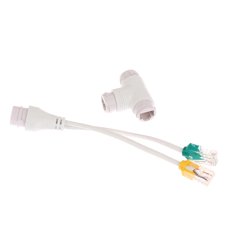 POE Ethernet Splitter Adapter, Um Cabo De Rede, Duas Câmera, Combiner Connector, Conversor