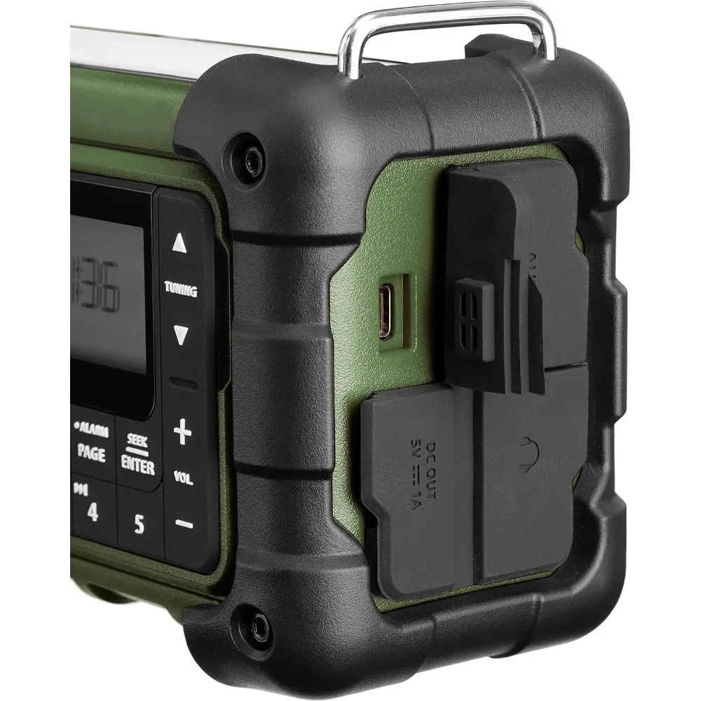 متعدد الموجات AM FM بلوتوث AUX تنبيه الطقس راديو الطوارئ خيارات الطاقة الرقمية المحمولة #4