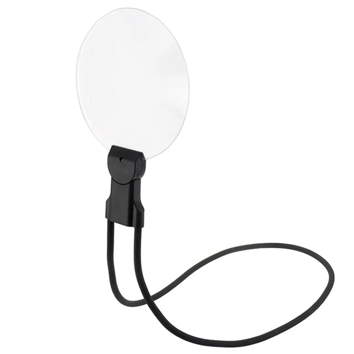 A72U 3in1 Magnifier LED Light Neck Hanging/Handheld/Desktop Adjustable Silicone Hose Type-C Rechargeable for Reading Seniors