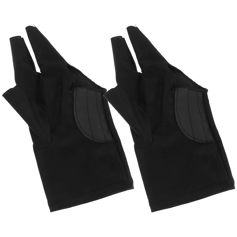 2 قطعة قفازات البلياردو تنفس مرونة مقاومة للاهتراء تجمع جديلة قفازات ل السنوكر الهرم جديلة اكسسوارات بركة قفاز