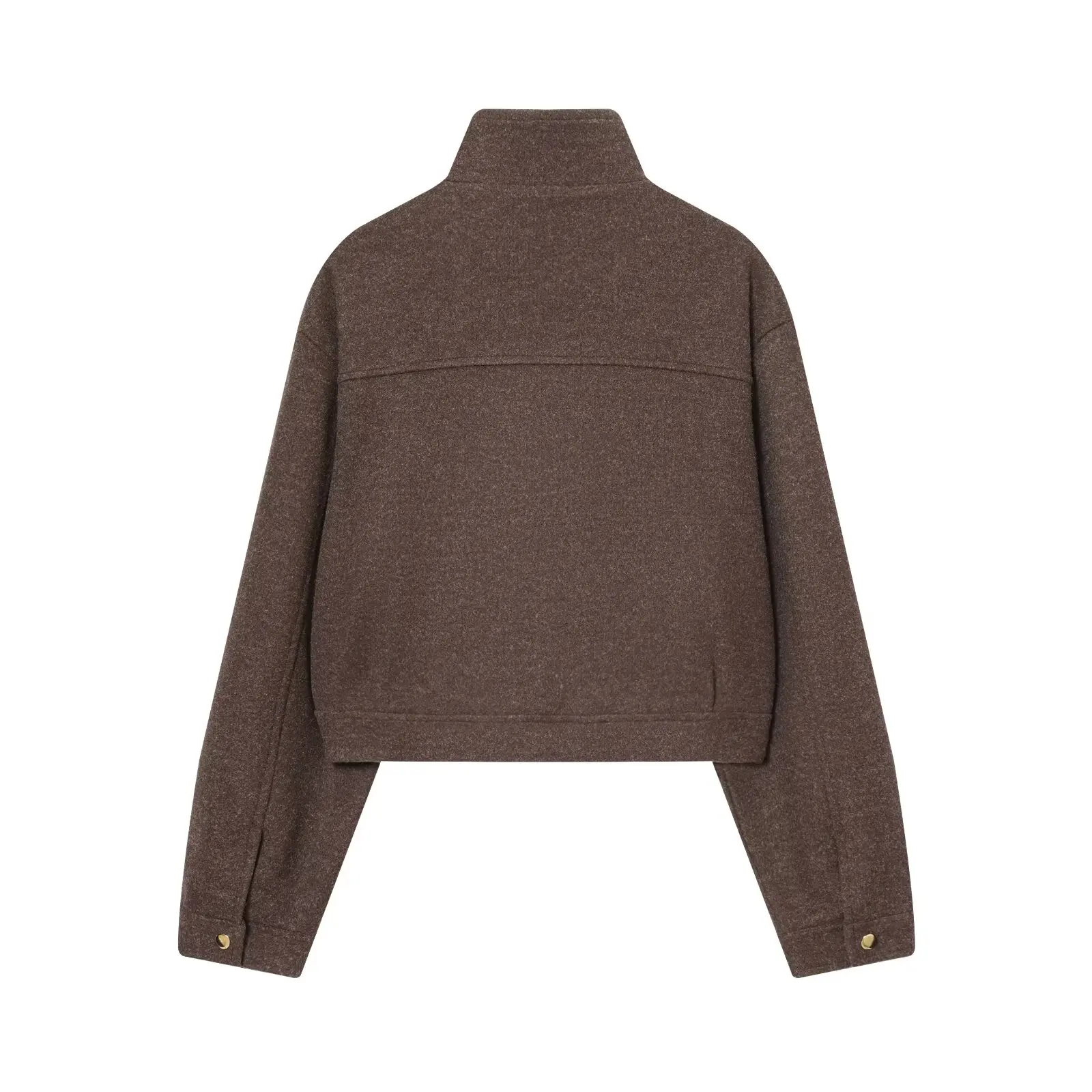 سترة ذات ياقة واقفة ناعمة لعام 2025 أنيقة وعصرية ونمط جديد مريح، ملابس مكتبية، كاجوال متعددة الاستخدامات، عتيقة، خارجية حسية