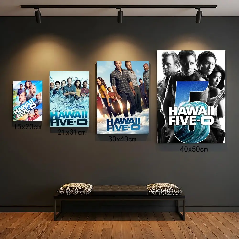 tv series H-Hawaii Five-0-E Poster Self Adhesive Wall Decor for Modern Home Cafe Office and Bar