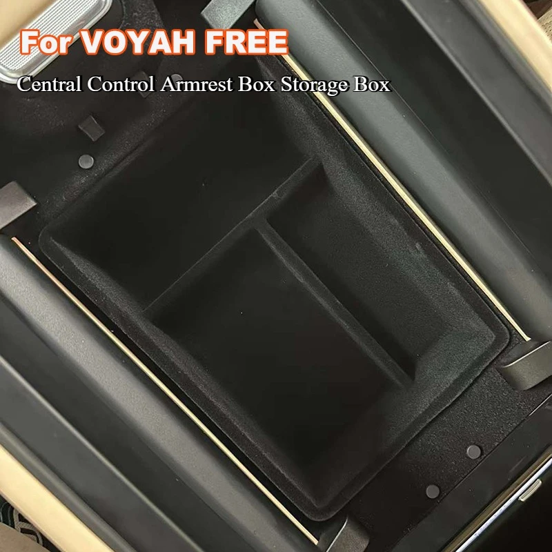 

For VOYAH FREE 2024 Central Control Armrest Box Storage Box Organize Waterproof Car Interior Modified Supplies Accessories