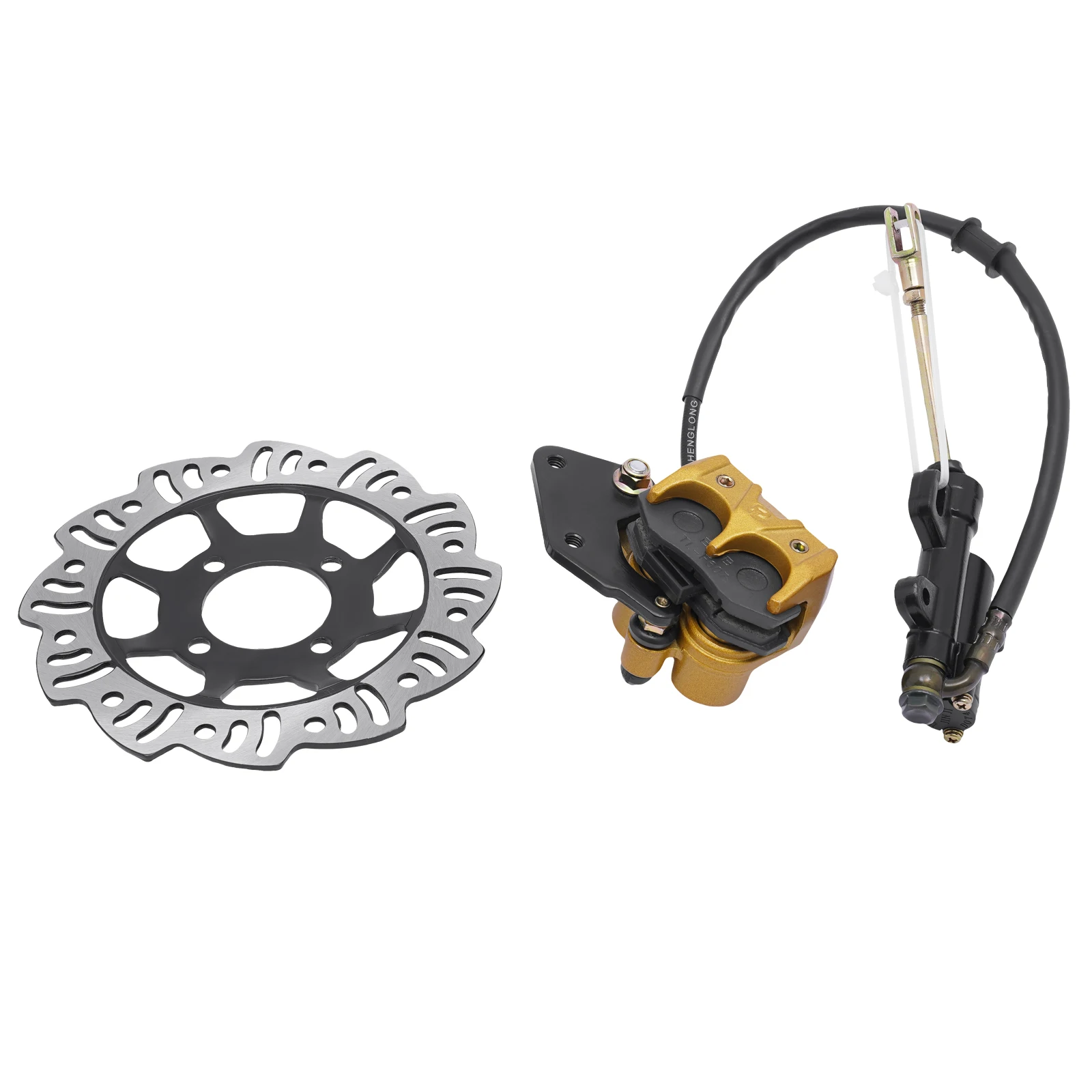 125ccm Motorrad Hydraulischer Scheibenbremsensatz Hydraulischer Bremszylinder-Kit für 125ccm Viertakt-Offroad-Motorräder, CRF50, CRF70