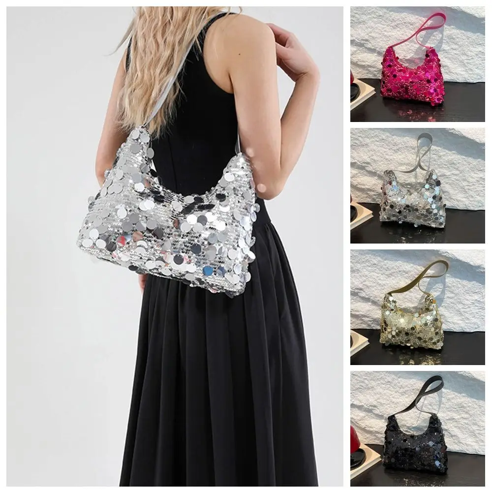 

Portable Square Bag Evening Banquet Bag Large Capacity Tote Bag Sequin Shoulder Bag Handbag Shiny Tassel Crossbody Bag Party