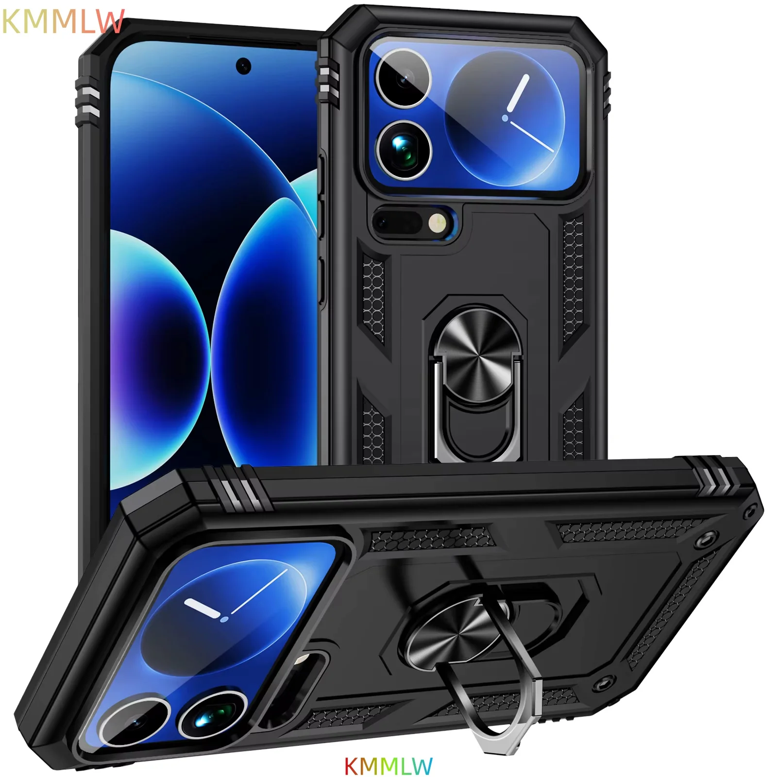 

Shockproof Armor For Xiaomi Mi 17 Pro Max 17Pro 17 Case Phone Case Ring Stand Bumper Silicone Phone Back Cover For Xiaomi Mi 17