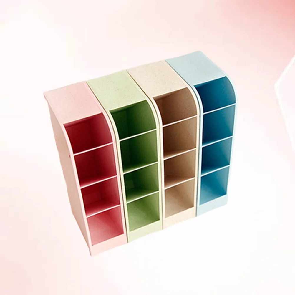 4 قطع من منظمات المكتب وحامل القلم الإبداعي ومنظم قرطاسية سطح المكتب