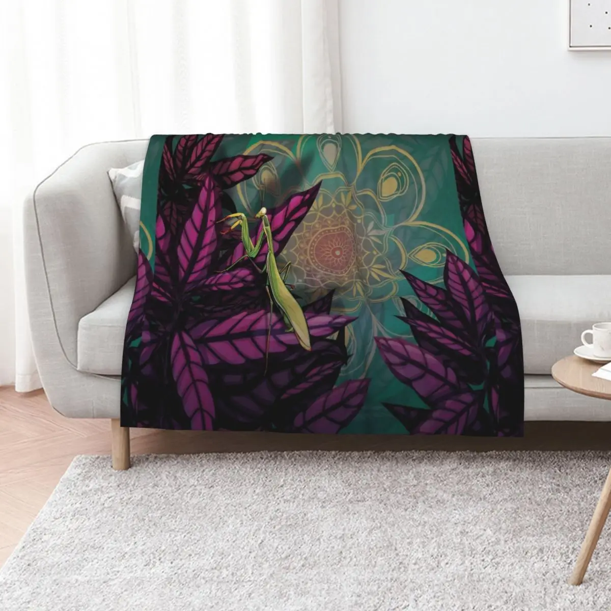 Praying Mantis Throw Blanket Decoratives Sofa Throw For Decorative Sofa Decorative Sofas Thermals For Travel Luxury St Blankets