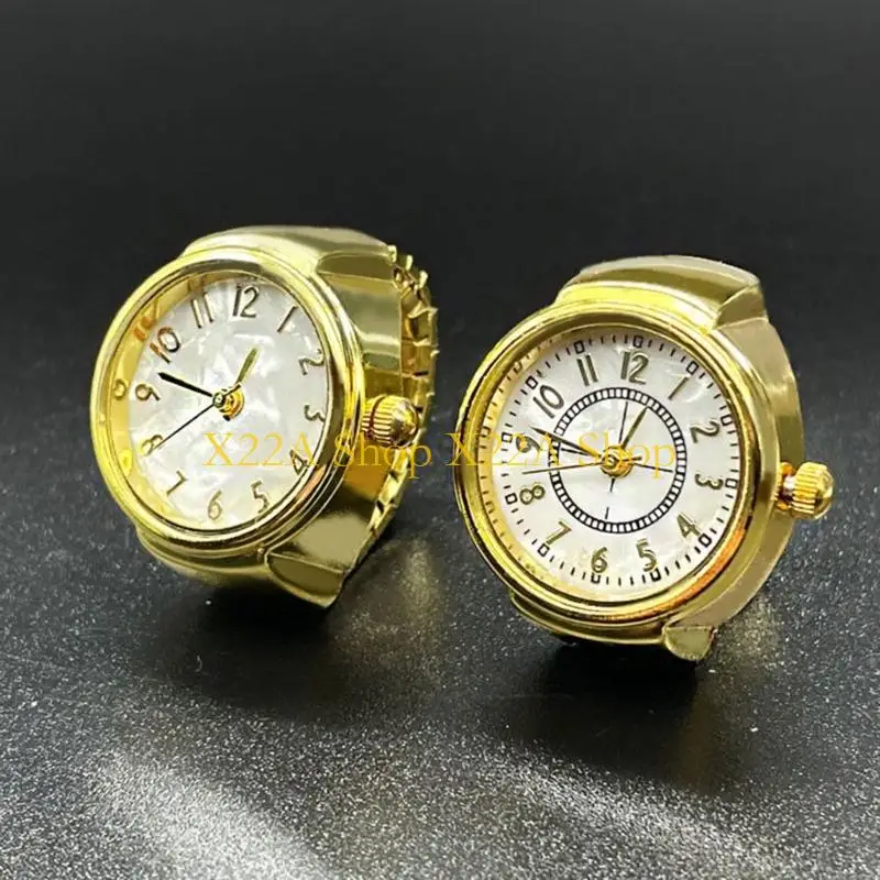 Unique Jewelry Watch Ring with Metallic Alloy Look for Casual Outings