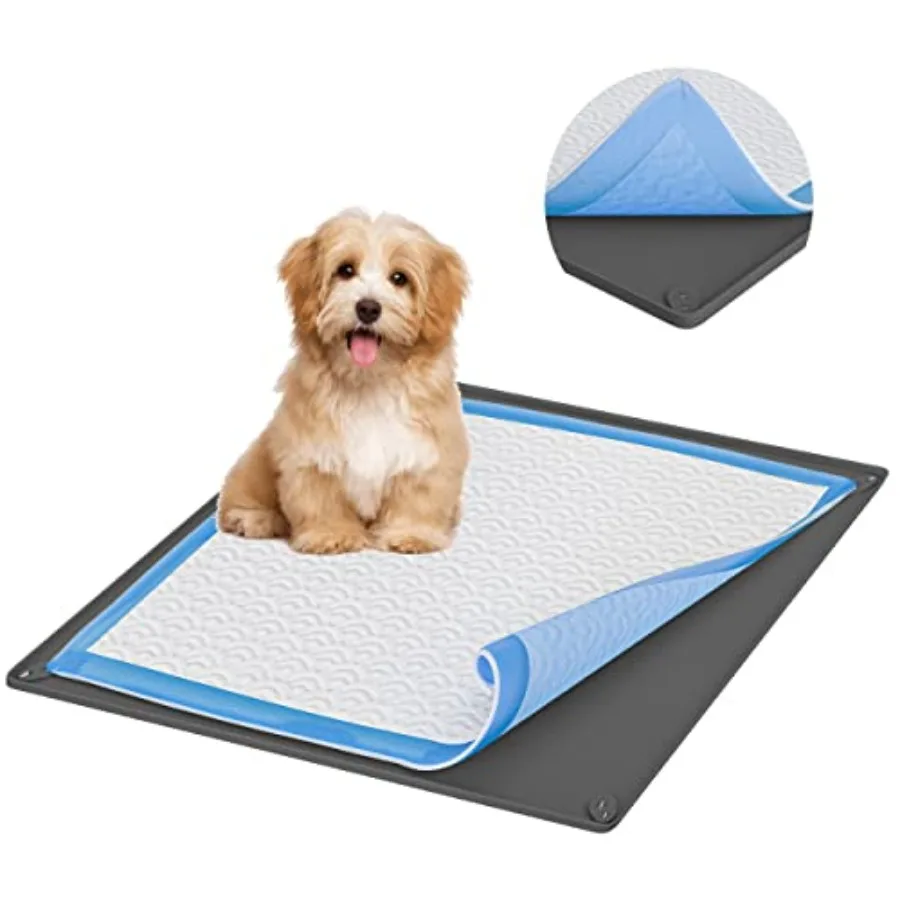 

TidyFriend Pee Pad Holder Tray Puppy Pad Holder Easy to Clean and Store Pee Pad Holder for Dogs Silicon Trag Pad Holder No Spil
