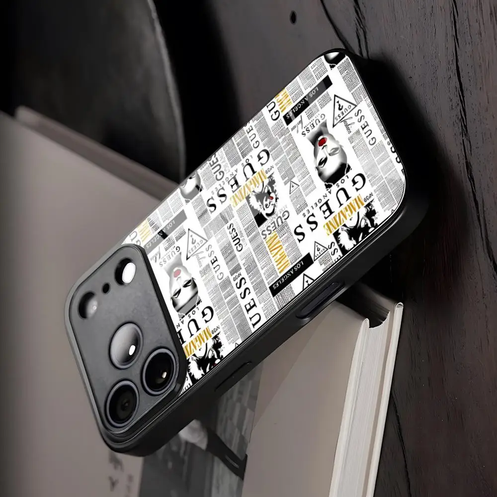 Funda de vidrio Love G-Guess What para iPhone 17 Air 16 15 17 14 Pro Max 13 12 11 X XS XR Plus, descuento para Samsung S 26 24 23 22