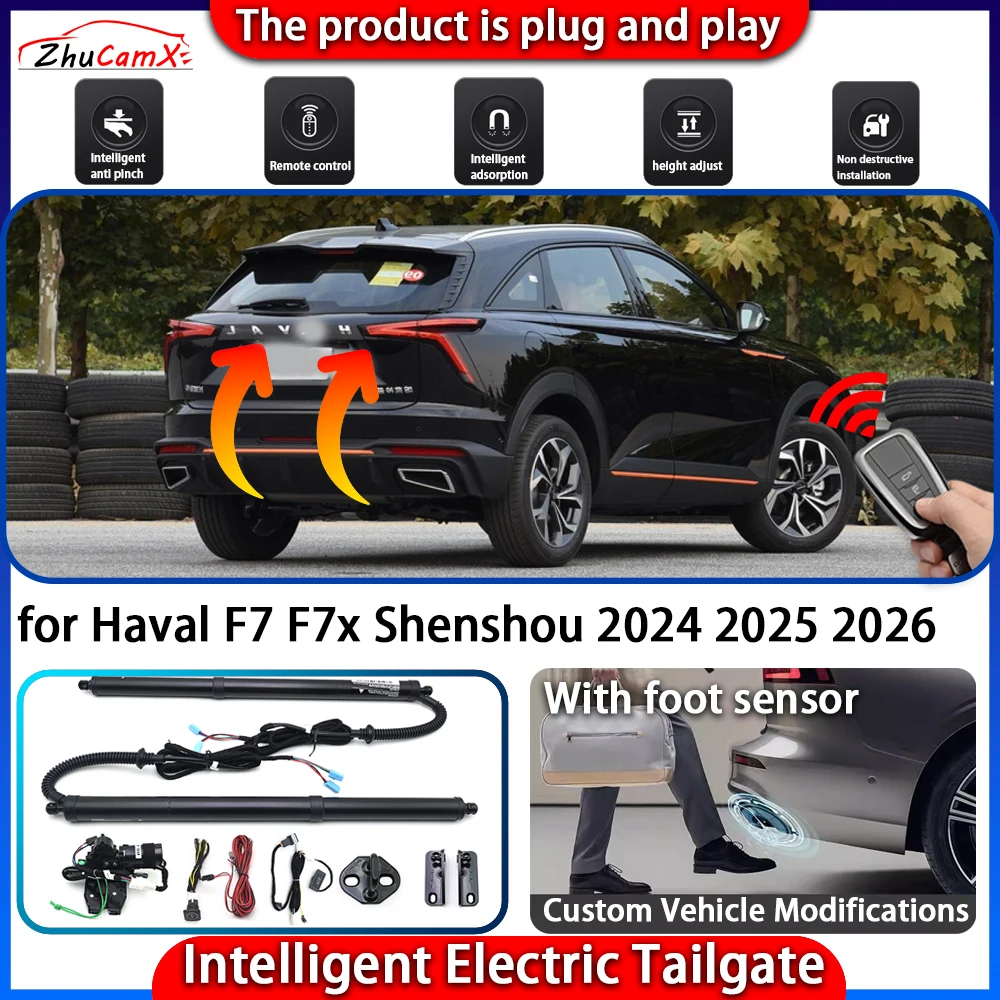 

ZhuCamX Smart Powered Tailgate for Haval F7 F7x Shenshou 2024 2025 2026 Automatic Intelligent Electric Trunk Lift Control Kit