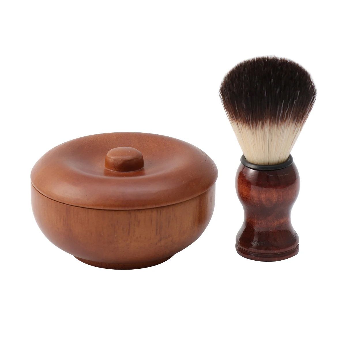 

Beard Brush Set Shaving Kit for Men Moderate Bristles Fine Hair Brushes Grooming Tool Travel Business Use Long
