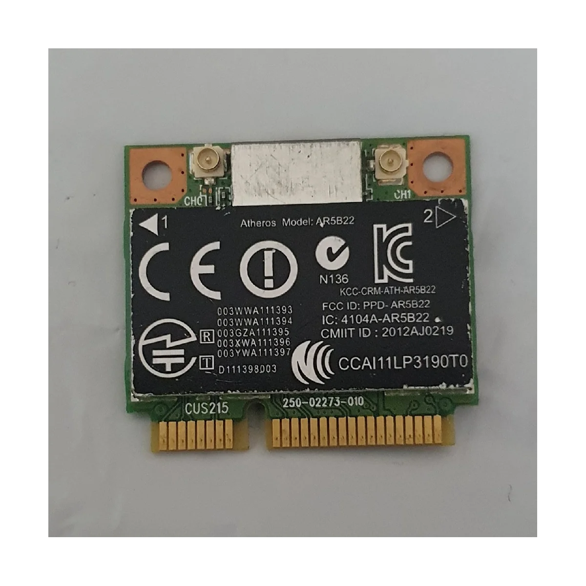 

Superb Dual Band 300Mbps Wifi AR5B22 Wireless 802.11A/B/G/N PCI-E WLAN 2.4G/5Ghz 4.0 Wi-Fi Wireless Network Card Bluetooth4.0