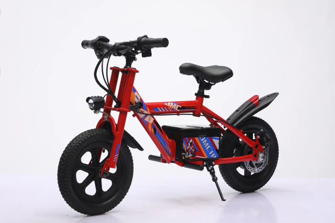 Children's Electric Bicycle Motorcycle Boys And Girls Light Student Car Shock Absorption Disc Brake New Children's Electric Vehi