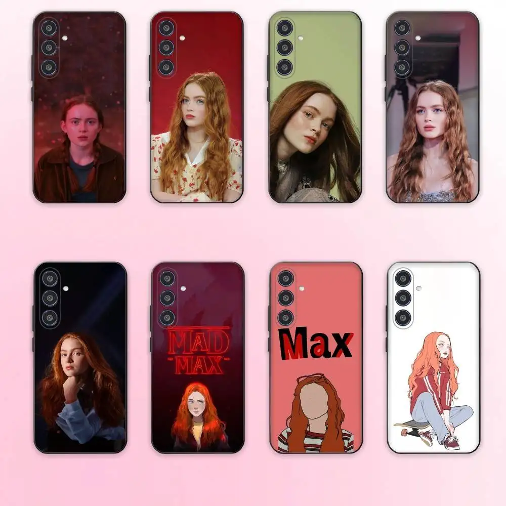 

USA Actress S-Sadie Sink Phone Case For Samsung Galaxy A73,A72,A71,A70,A53,A52,A51,Others Soft Black Cover