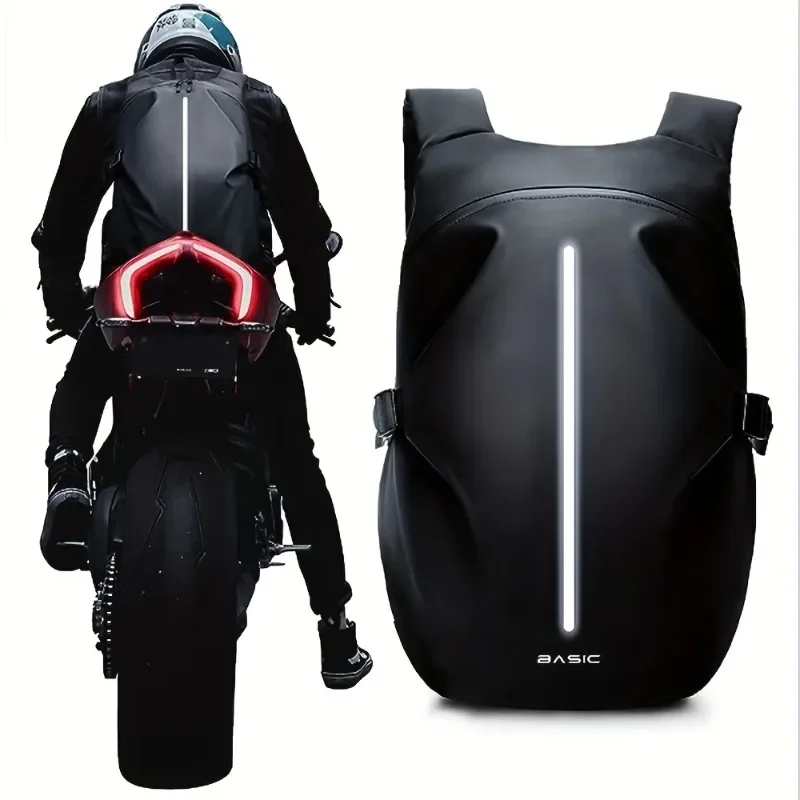 New Classic Large Capacity Multifunctional Motorcycle Helmet Bag Waterproof Motorcycle Backpack Reflective Bicycle Travel Bag