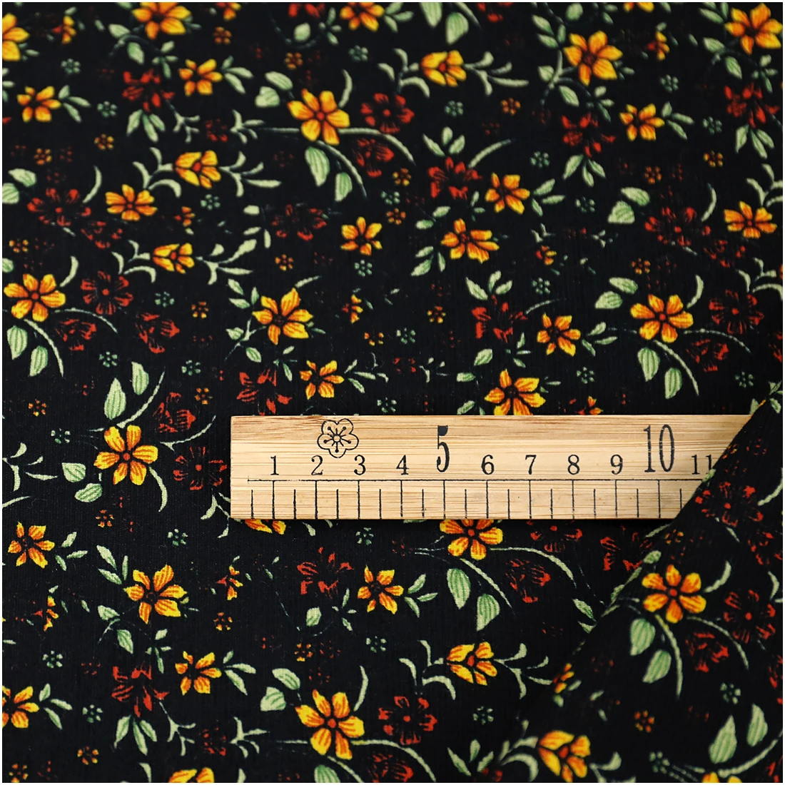 100% Cotton Floral Corduroy Fabric For Sewing Appareal Dress Coat DIY Handmade Material Cloth